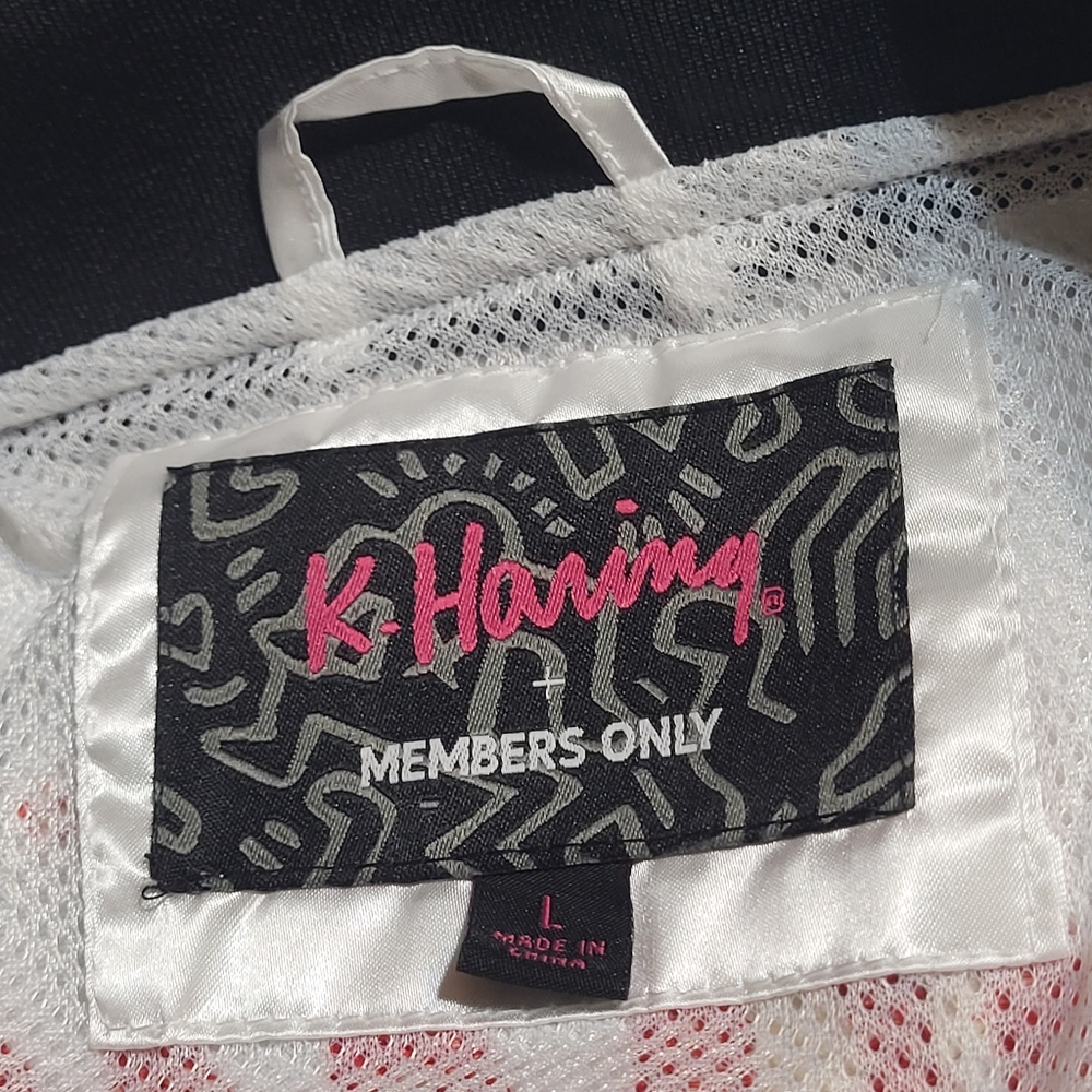 Keith Haring x Members Only Windbomber Jacket L windbreaker bomber NWT - Picture 4 of 6